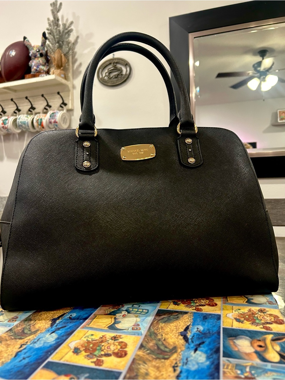 Michael Kors Jet Set Large Saffiano Dome Satchel